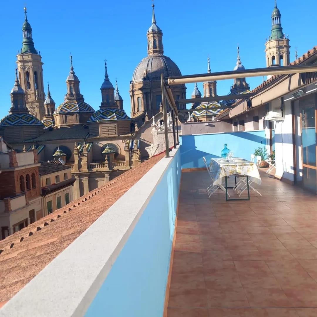 Apartamento La Terraza Del Pilar Zaragoza Exterior foto
