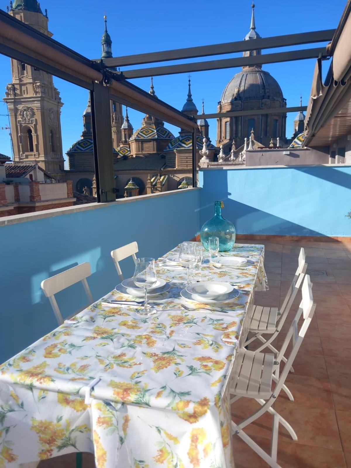 Apartamento La Terraza Del Pilar Zaragoza Habitación foto