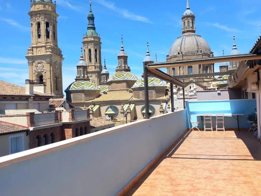 Apartamento La Terraza Del Pilar Zaragoza Exterior foto